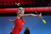 Vasilisa Botkina during floor testing