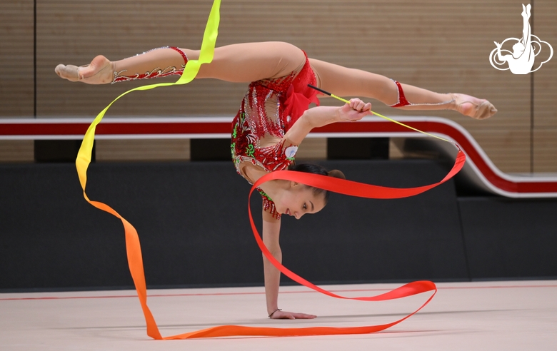 Мария Борисова во время контрольной тренировки в преддверии чемпионата России