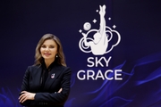 Olympic champion Alina Kabaeva at the Sky Grace Grand Prix tournament in Minsk