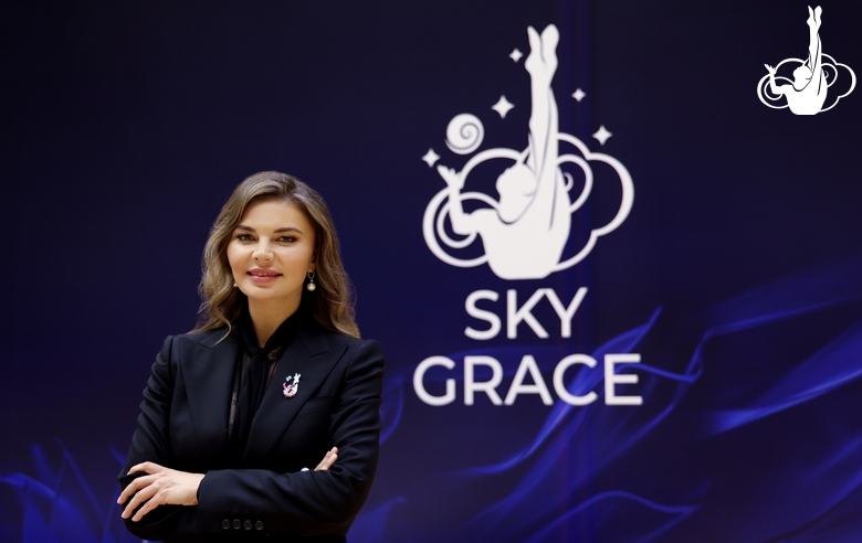 Olympic champion Alina Kabaeva at the Sky Grace Grand Prix tournament in Minsk