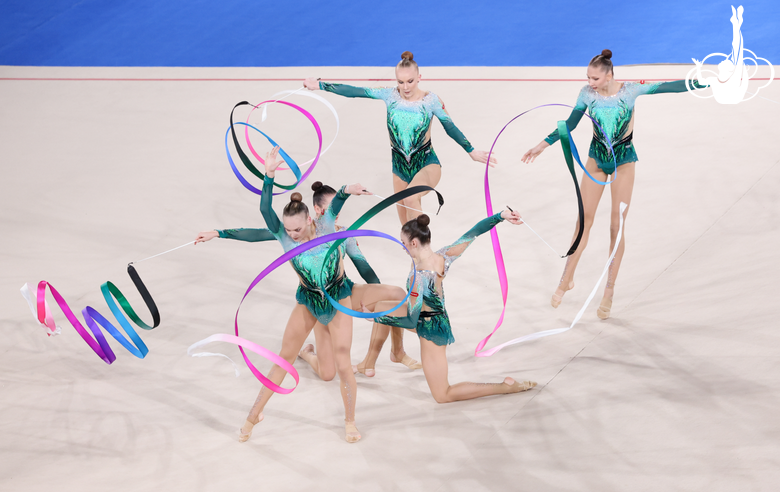 Results of the all-around at the international Cup of the Strongest Athletes of the Russian Federation and the Republic of Belarus tournament in group exercises among seniors
