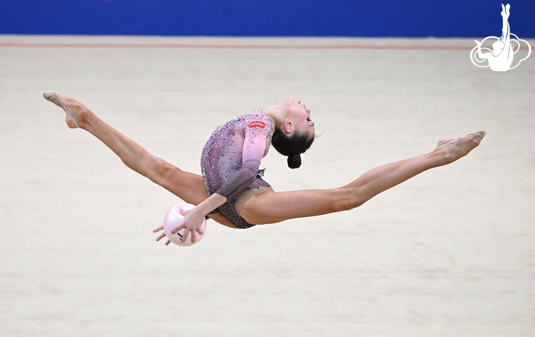 Ulyana Yanus during the ball exercise
