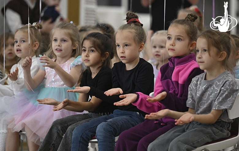 Young participants of the Academy celebration during an interactive activity