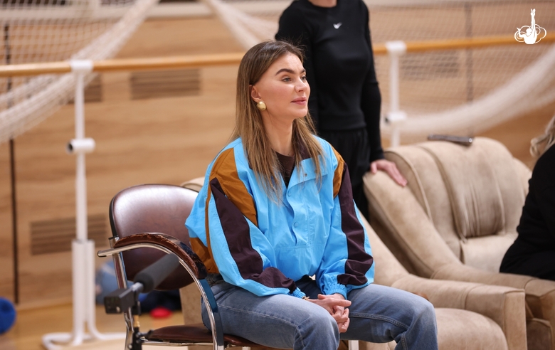 October 6, 2026. Olympic champion Alina Kabaeva during a training session in Novogorsk