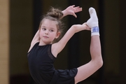 Young gymnast during the selection process