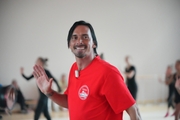 Alla Dukhova's TODES Theatre soloist Pavel Volosov during a master class