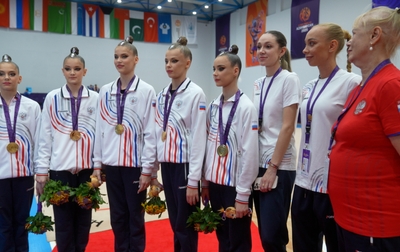 A video with champions in the group exercise all-around and finals — the Russian national team!