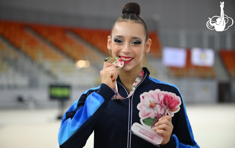 Sofia Vorobyova after the award ceremony