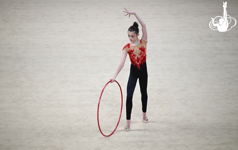 Ivanina Ivanska during the hoop exercise