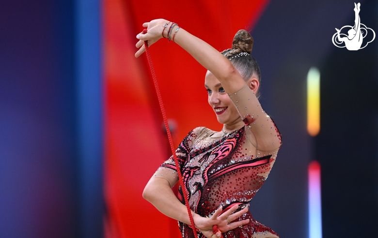 Alisa Medvedeva during the rope exercise