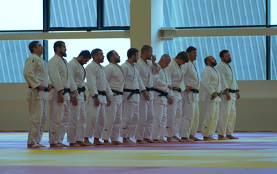 We took a look at the workouts of the adult judo national team at the Academy of Martial Arts