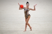Mariia Borisova during the ball exercise