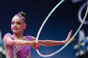 Varvara Toporova (Russia) during the hoop exercise