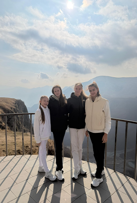 After competing at the New Look Cup tournament, gymnasts visited the Georgian Military Highway