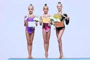 The tournament podium of pre-juniors