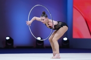Ekaterina Sazonova during the hoop exercise