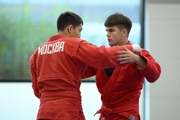 Participants of the training camp during training at the Martial Arts Academy