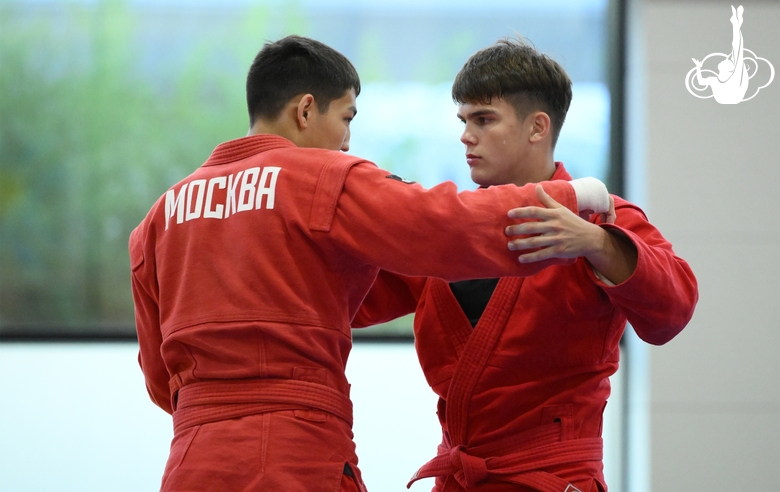 Participants of the training camp during training at the Martial Arts Academy