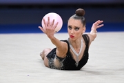 Victoriia Bespalova during the ball exercise