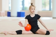 Kristina Voitenko during the ball exercise