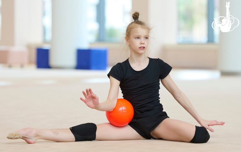 Kristina Voitenko during the ball exercise