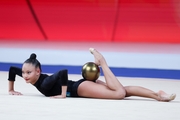 Aiganym Rysbek during the ball exercise