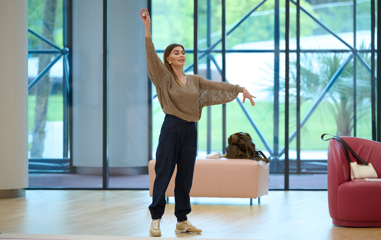 May 22, 2026. Olympic champion Alina Kabaeva during training at the Academy