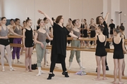 Yulia Kasenkova, senior teacher at the Vaganova Russian Ballet Academy conducts a master-class