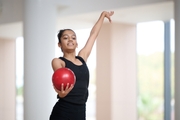 Gymnast Aryaa Nitesh Kadam during training