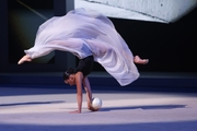 Lala Kramarenko during the Yin and Yang routine