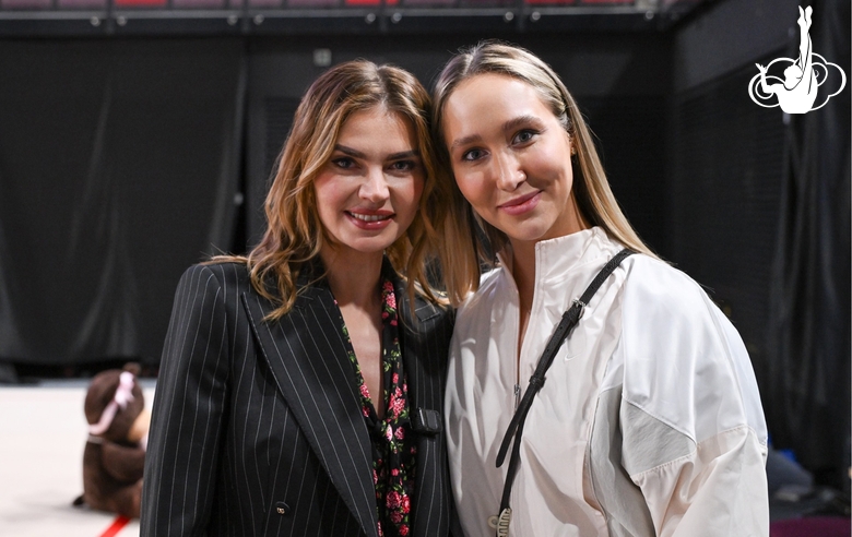 March 7, 2026. Olympic champion Alina Kabaeva and gymnast Alexandra Skubova at the Russian Championship in Moscow
