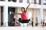 Gymnast Avani Nitesh Kadam during a training session