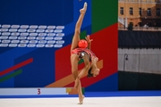 Karolina Tarasova during the ball exercise