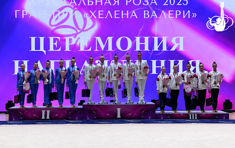 Results of individual finals in group exercises among juniors at the Crystal Rose international tournament