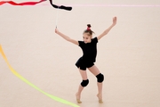 Ksenia Savinova during the ribbon exercise