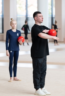 В Академии прошла тренировка с хореографом сборной России Кириллом Барканом