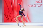 Varvara Toporova during the hoop exercise