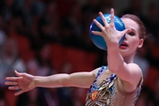 Alina Protasova (Russia) during the ball exercise