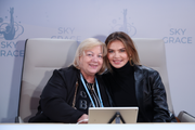 November 11, 2025. Head coach of the Belarusian national team Irina Leparskaya and Olympic champion Alina Kabaeva at the Sky Grace Cup International Tournament and Beijing Top Open 2025