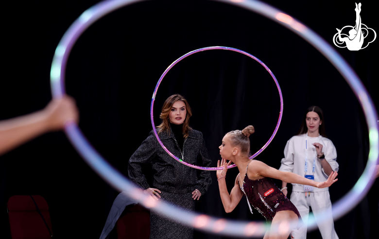 Олимпийская чемпионка Алина Кабаева на чемпионате России в Москве