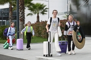 Arrival of gymnasts at the Academy