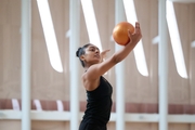 Gymnast Kimaya Karle during training