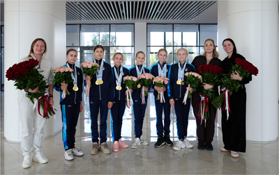 В Академии встретили команду чемпионок первенства России