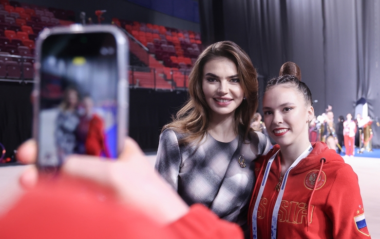 February 28, 2026. Olympic champion Alina Kabaeva at the Russian Championship in Moscow