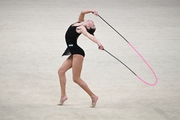 Elissar Hanounik during the rope exercise