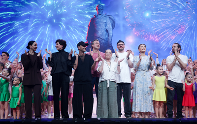 Olympic champion Alina Kabaeva addressed the participants, organizers and spectators of the Alina festival