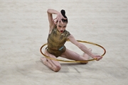 Yasmina Alimardonova during the hoop exercise