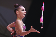 Mariia Borisova (Russia) during the clubs routine at EVGENIYA CUP