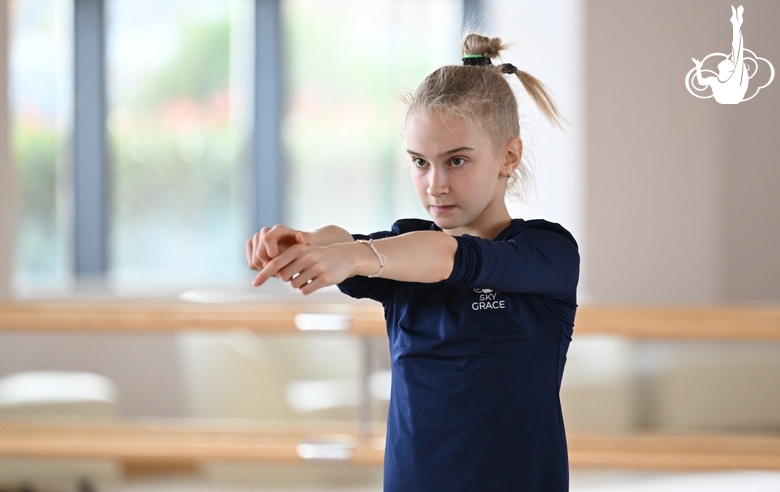 Алина Прощалыкина во время танцевального мастер-класса