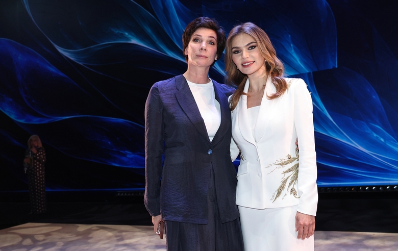 October 30, 2026. Choreographer of the 2026 Alina festival, Irina Zenovka, and Olympic champion Alina Kabaeva